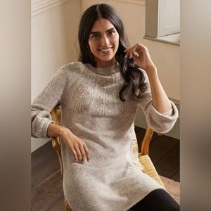 Boden Cable Knit Sweater Dress